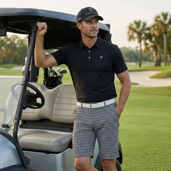 Alternative view of Labyrinth Golf Shorts - Hreski 101