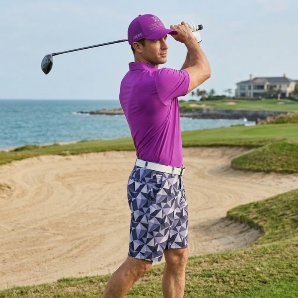 Alternative view of Triangles Golf Shorts - Hreski 103
