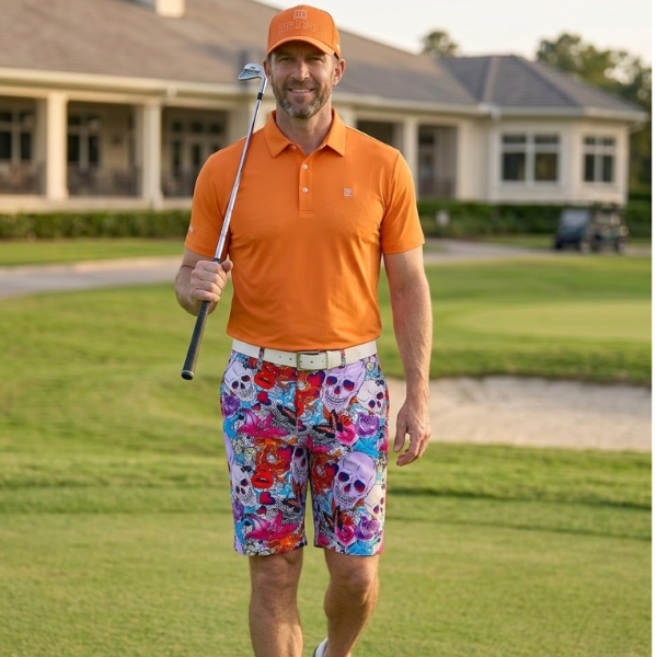 Skulls and Roses Golf Shorts - Hreski 108 - Image 3