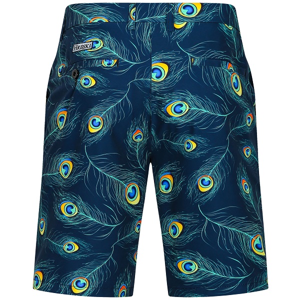 Peacock Golf Shorts - Hreski 113 - Hreski.com | Wild Designs Golf Clothing