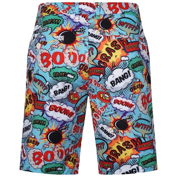 Comics Golf Shorts - Hreski 116 - Hreski.com | Wild Designs Golf Clothing