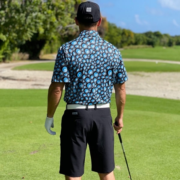 Blue Bubbles Golf Shirt - Hreski 118 - Hreski.com | Wild Designs Golf ...