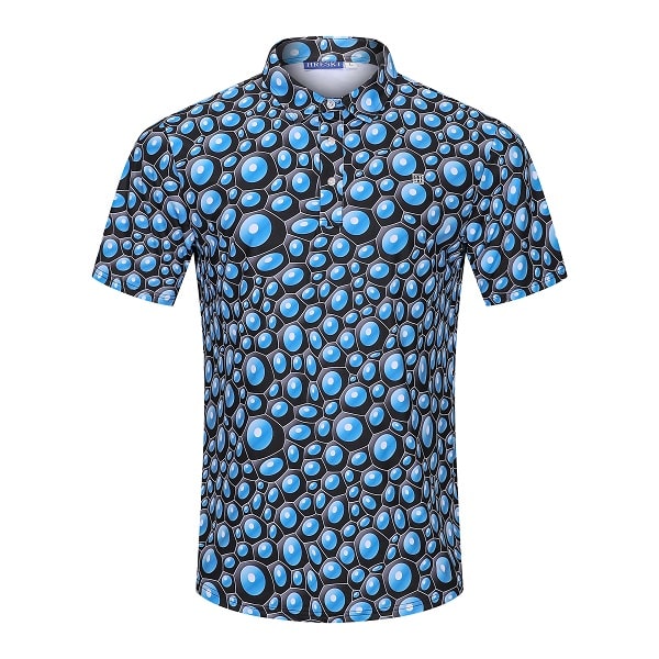 Blue Bubbles Golf Shirt - Hreski 118 - Hreski.com