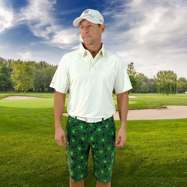 Alternative view of Marijuana Leaves Golf Shorts - Hreski 121