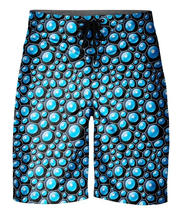 Blue Bubbles Swimming Board Shorts - Hreski 118