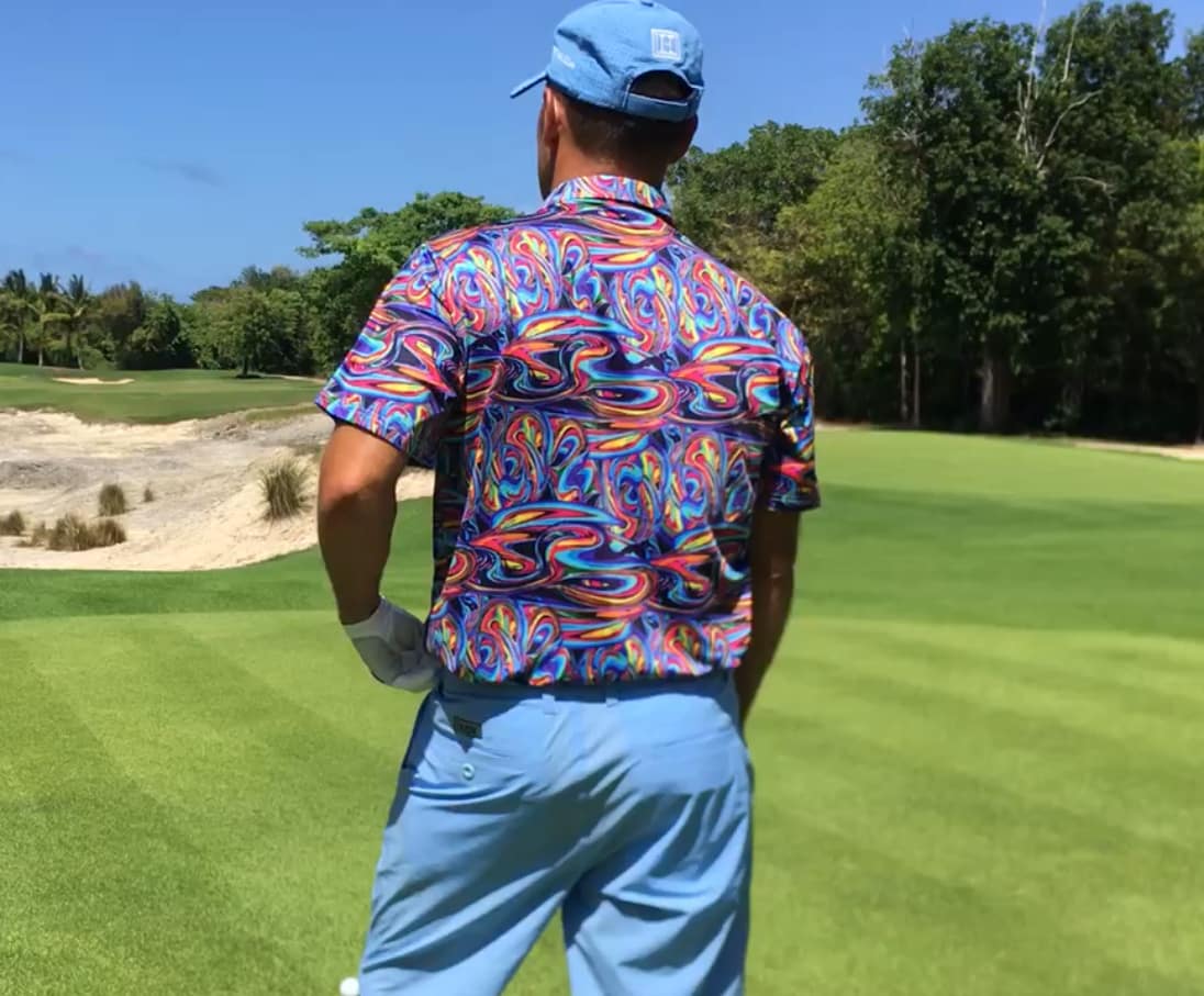 Abstract Disco Golf Shirt Hreski 119