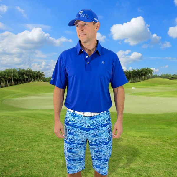 Alternative view of Water Waves Golf Shorts - Hreski 124
