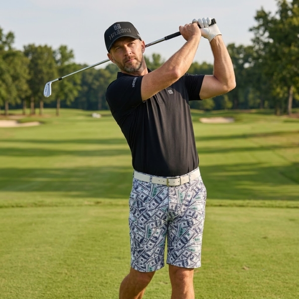 Alternative view of $100 Dollars Money Golf Shorts - Hreski 125