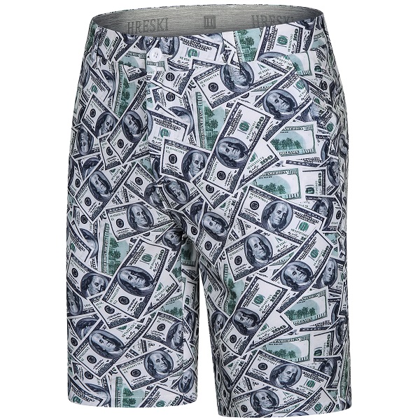$100 Dollars Money Golf Shorts - Hreski 125 - Hreski.com | Wild Designs ...