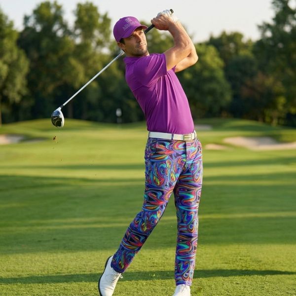 Alternative view of Abstract Disco Golf Pants - Hreski 119