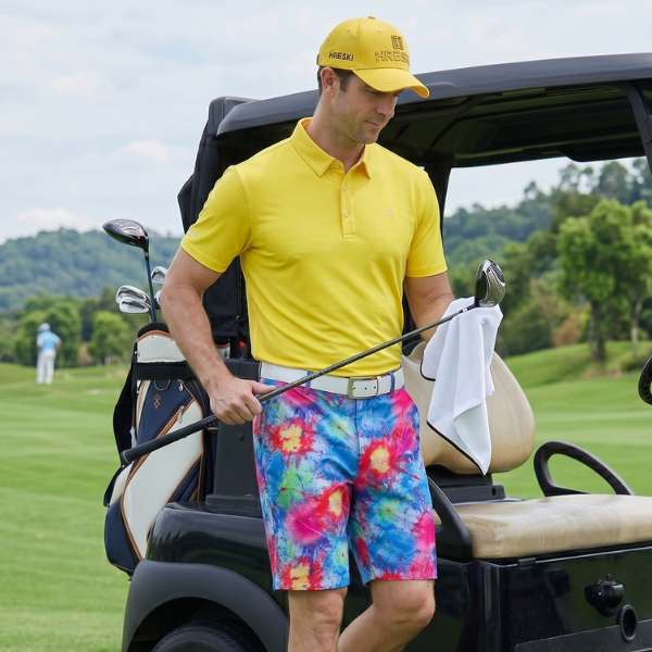 Explosion of Colors Golf Shorts - Hreski 128 - Hreski.com | Wild