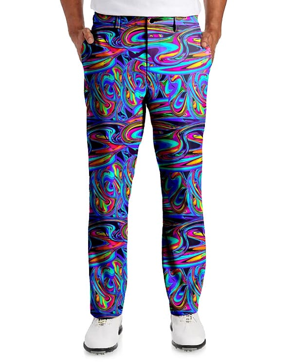 Multi-Color Stripes Golf Pants - Hreski 145