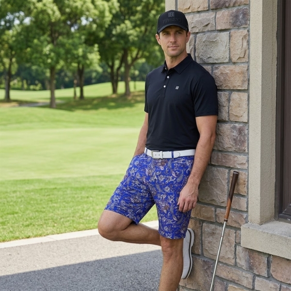 Purple Paisley Golf Shorts - Hreski 133 - Hreski.com | Wild