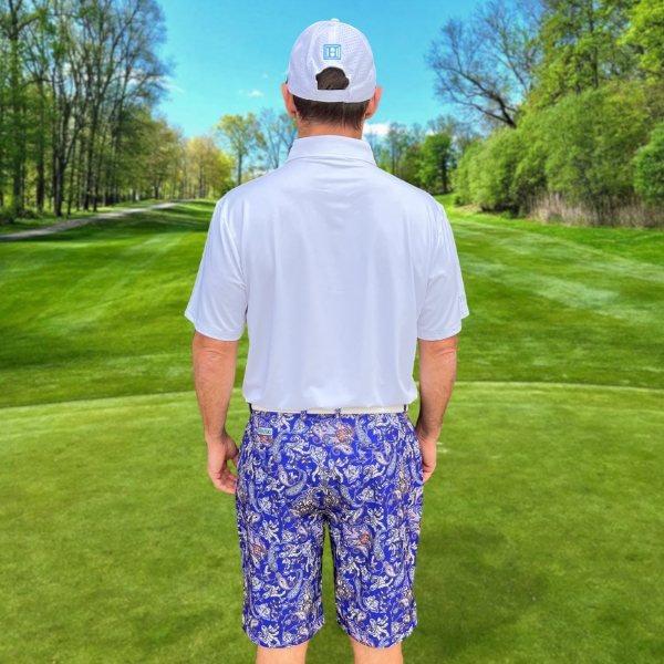 Purple Paisley Golf Shorts - Hreski 133 - Hreski.com | Wild