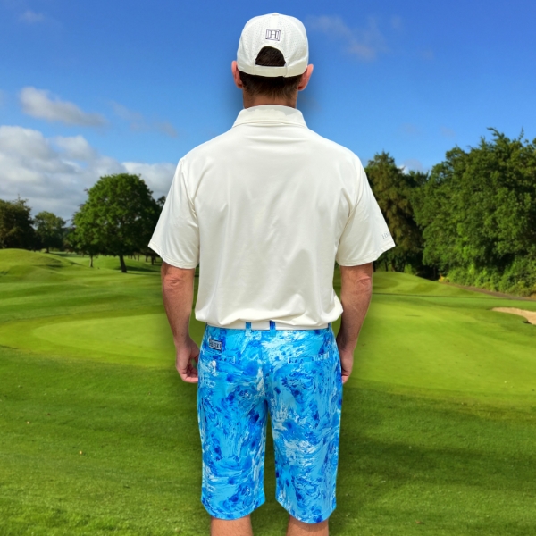 Abstract Blue Watercolor Marble Golf Shorts - Hreski 136 - Image 5