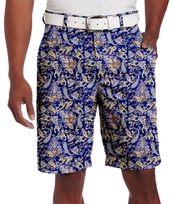 Purple Paisley Golf Shorts - Hreski 133 - Hreski.com