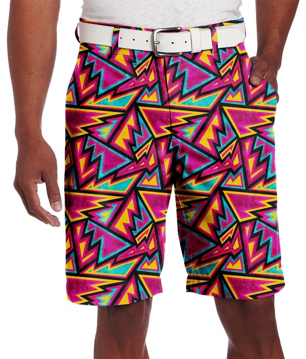 Colorful Geometric Golf Shorts - Hreski 141 - Hreski.com