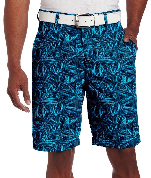 Blue Electrical Crystals Golf Shorts - Hreski 144 - Hreski.com