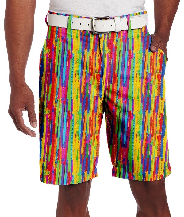 MultiColor Stripes Golf Shorts Hreski 145