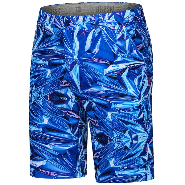 Blue Metallic Foil Texture Golf Shorts - Hreski 139 - Hreski.com | Wild ...
