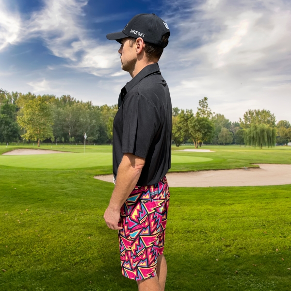 Colorful Geometric Golf Shorts - Hreski 141 - Image 5