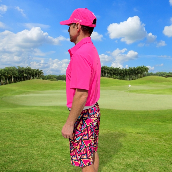 Colorful Geometric Golf Shorts - Hreski 141 - Image 3