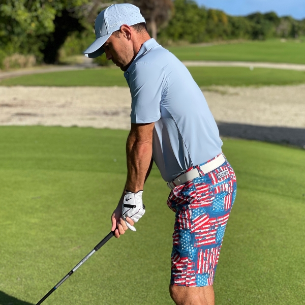 American Flag Patriotic Golf Shorts - Hreski 150 - Image 13