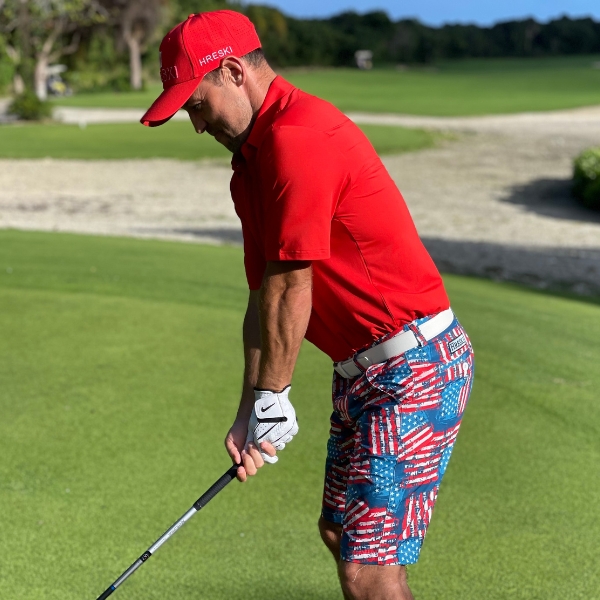 American Flag Patriotic Golf Shorts - Hreski 150 - Image 12