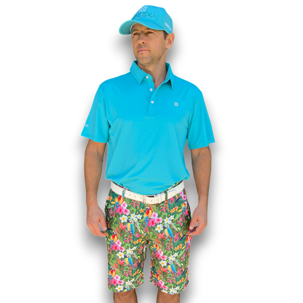 Parrots and Tropical Flowers Golf Shorts - Hreski 152 - Hreski.com ...