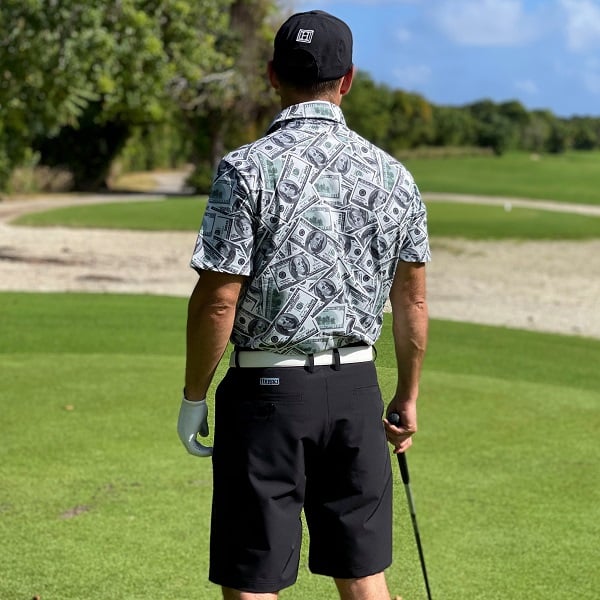 $100 Dollars Money Golf Shirt - Hreski 125 - Hreski.com | Wild Designs ...