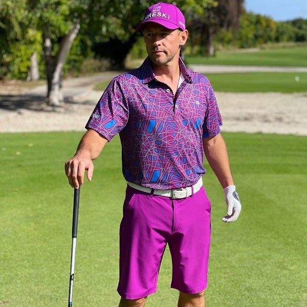 Abstract Purple Lines Golf Shirt - Hreski 127 - Hreski.com | Wild ...