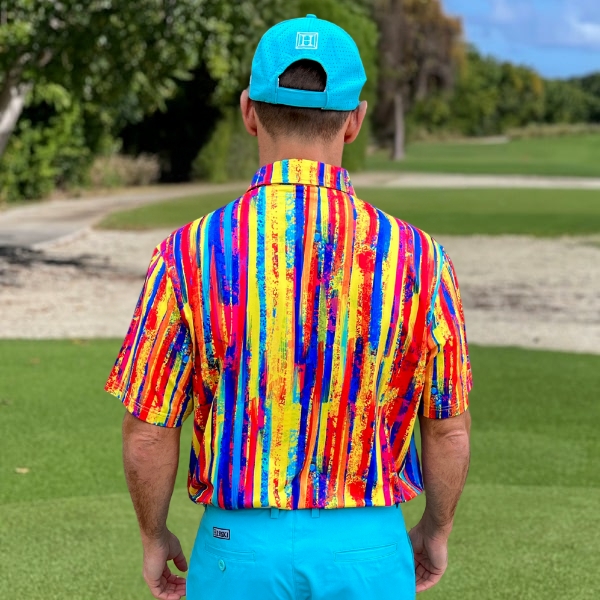 Multi-Color Stripes Golf Shirt - Hreski 145 - Image 13