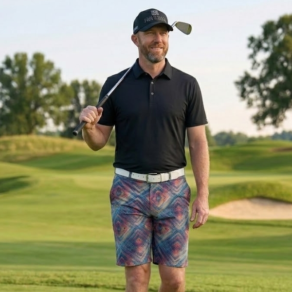 Nesting Squares Golf Shorts - Hreski 159 - Image 2