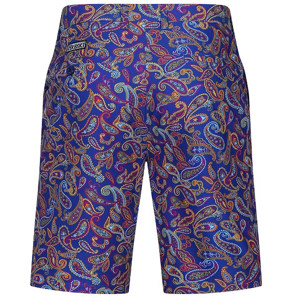 Bright Blue Hand-drawn Paisley Golf Shorts - Hreski 170 - Hreski.com ...