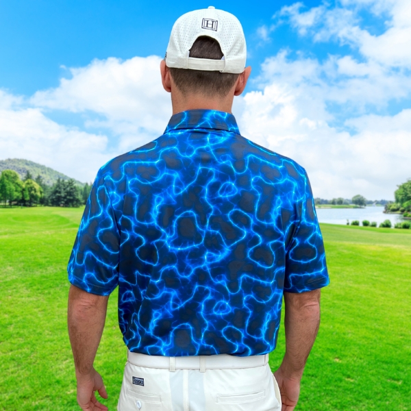 Electric Lightning Bolt Golf Shirt - Hreski 126 - Image 5
