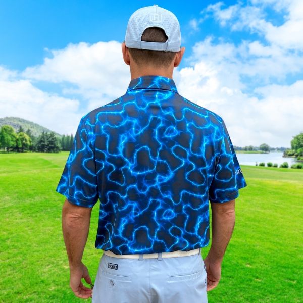 Electric Lightning Bolt Golf Shirt - Hreski 126 - Image 4