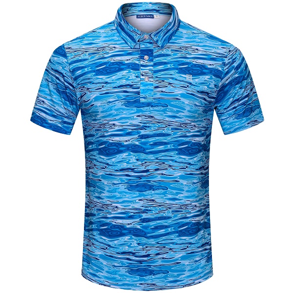 Water Waves Golf Shirt - Hreski 124 - Hreski.com | Wild Designs Golf ...