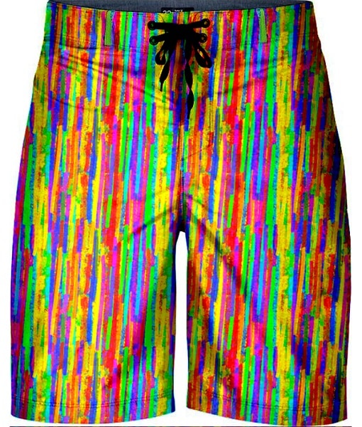 Multi-Color Stripes Golf Pants - Hreski 145 