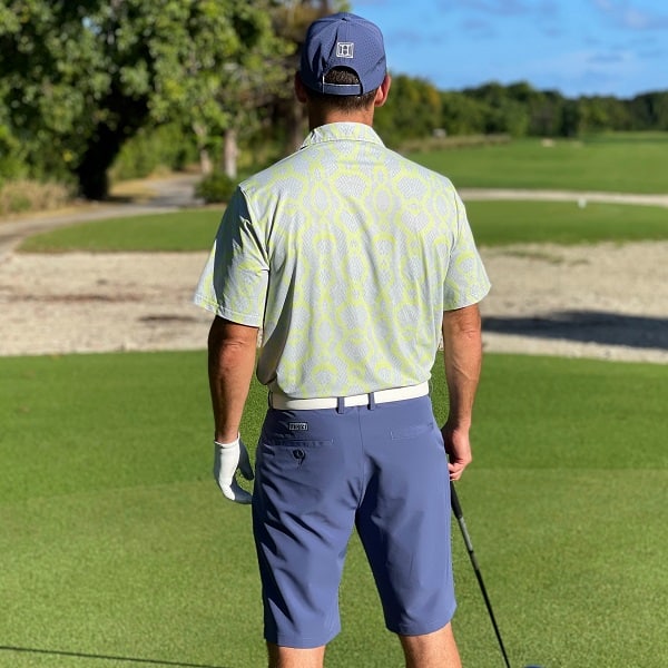 Grey Snakeskin with Lime-Green Lines Golf Shirt - Hreski 142 - Hreski ...