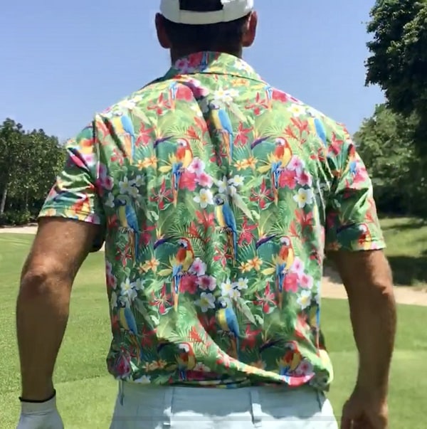 Parrots and Tropical Flowers Golf Shirt - Hreski 152 - Hreski.com