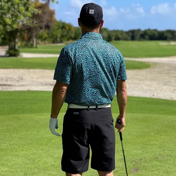 Turquoise Zebra-Leopard Golf Shirt - Hreski 155 - Hreski.com | Wild ...