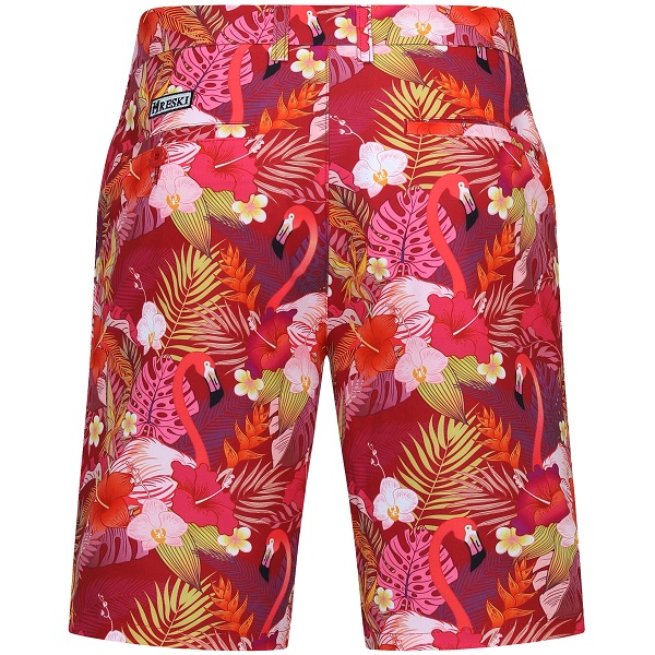 Pink Flamingos in Jungle Flowers Golf Shorts - Hreski 180 - Hreski.com ...