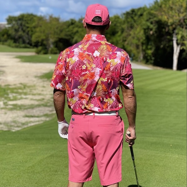 Pink Flamingoes in Jungle Flowers Golf Shirt - Hreski 180 - Hreski.com ...