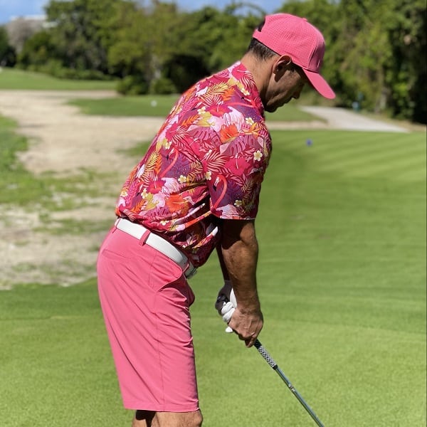 Pink Flamingoes in Jungle Flowers Golf Shirt - Hreski 180 - Hreski.com ...