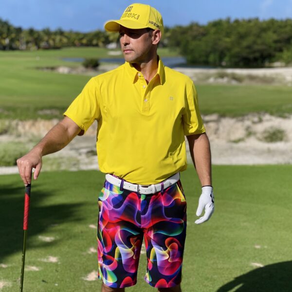 Alternative view of Yellow Golf Shirt - Hreski 624