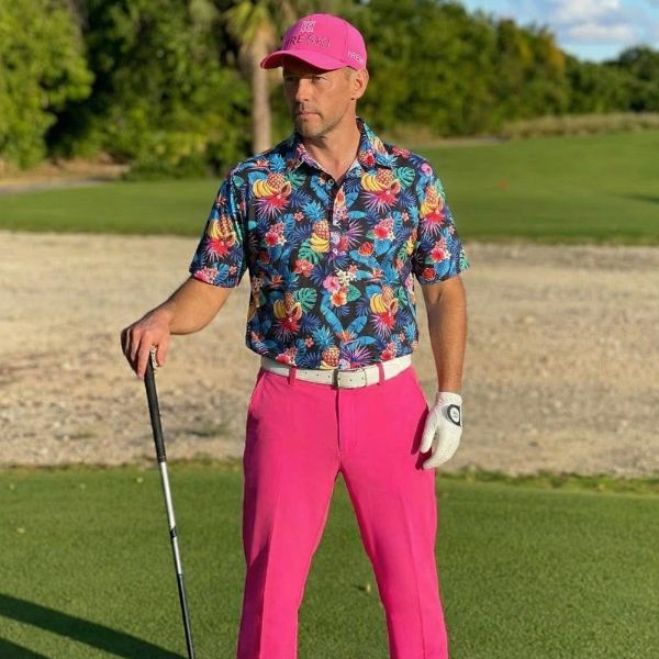 Alternative view of Pink Golf Pants - Hreski 617
