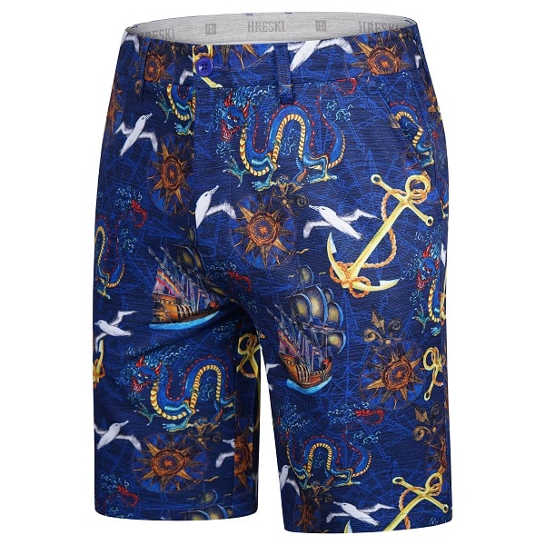 Anchors, Dragons, Seagulls, Boats on Sea-Life Themed Background Golf ...