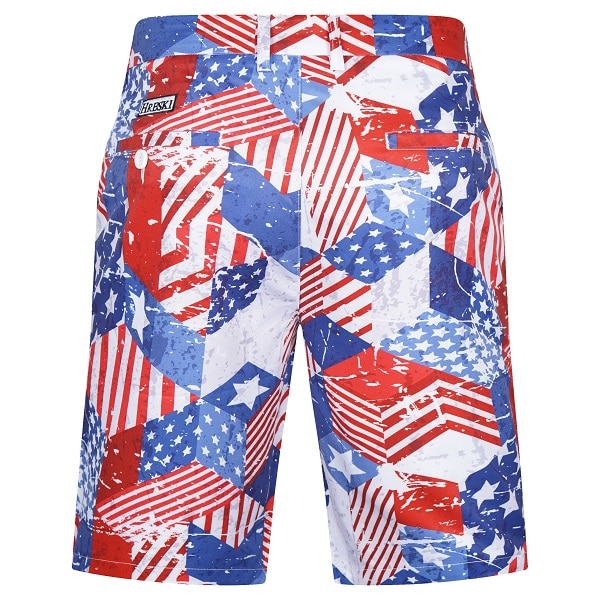 American Flag Themed Patchwork Golf Shorts - Hreski 202 - Hreski.com ...