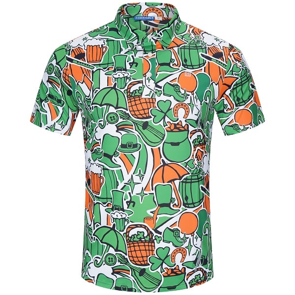Various Green and Orange St. Patrick's Day Accessories Golf Shirt ...