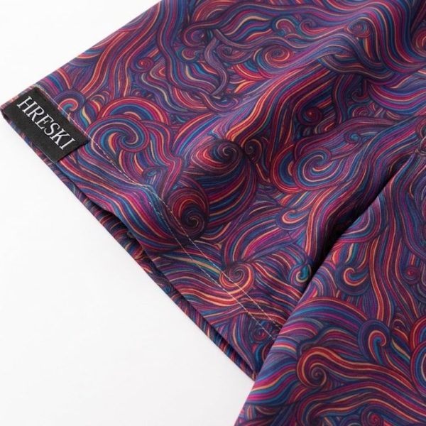 Cosmic Energy – Midnight Waves with Pink, Purple, and Blue Currents Golf Shirt - Hreski 265 - Image 7